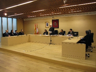El presidente del TSJCyL José Luis Concepción durante el acto